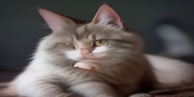 橘猫趴在主人肩膀上偷亲的萌宠搞怪羞羞视频封面，画面温馨可爱、猫咪表情呆萌治愈